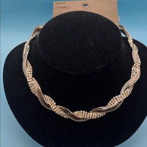 #3 Nordstrom Rack Elegant Silver and Crystal  Women's Necklace